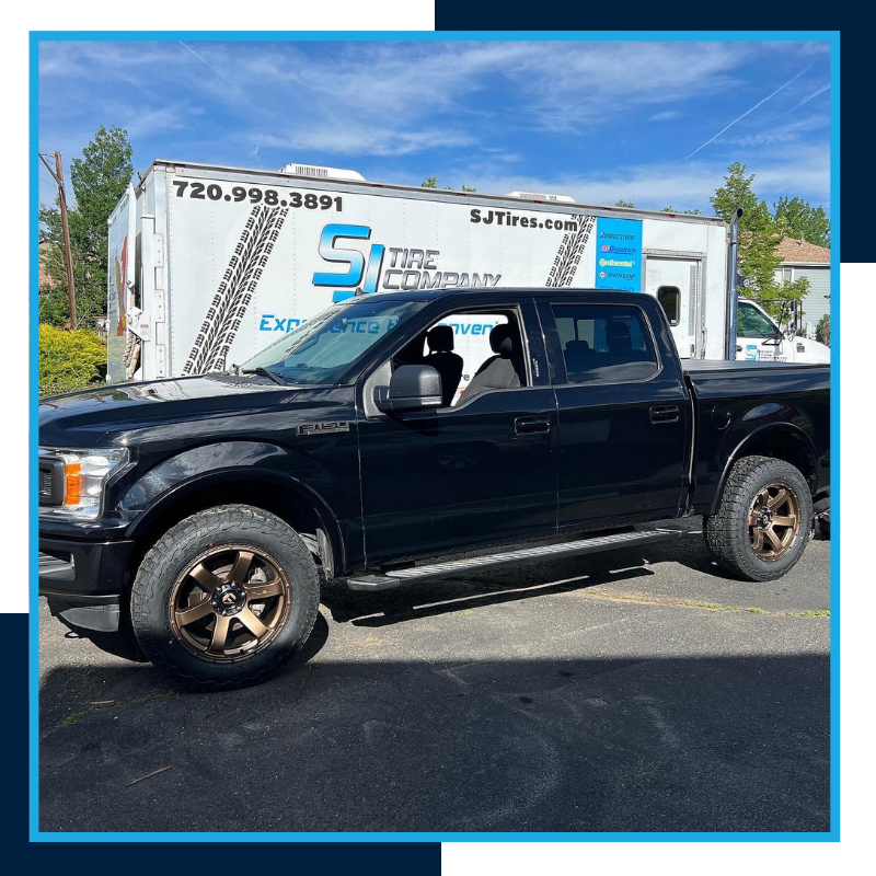 truck with new wheels
