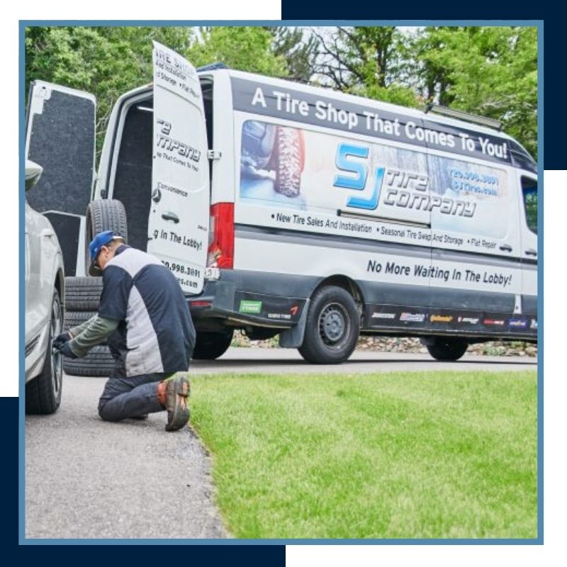 SJ Tire Co mobile tire service vehicle